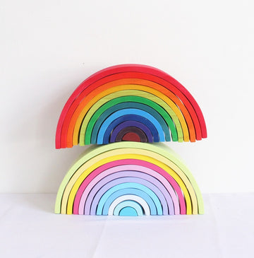 Rainbow Building Blocks Jigsaw Puzzle