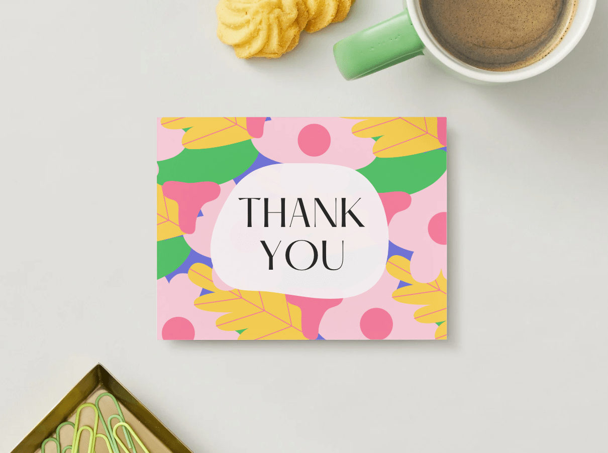 5 Pack | Afterglow Thank You Card - Little Nest Community