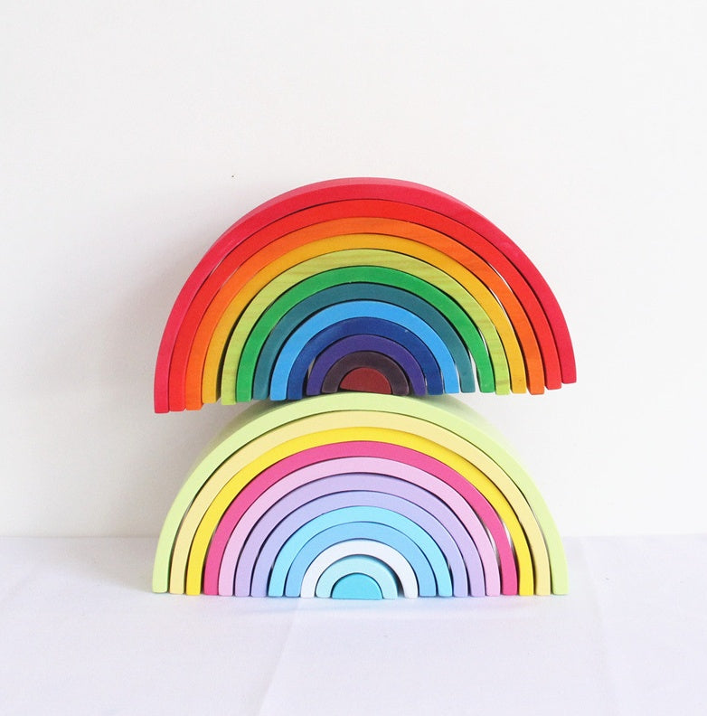 Rainbow Building Blocks Jigsaw Puzzle
