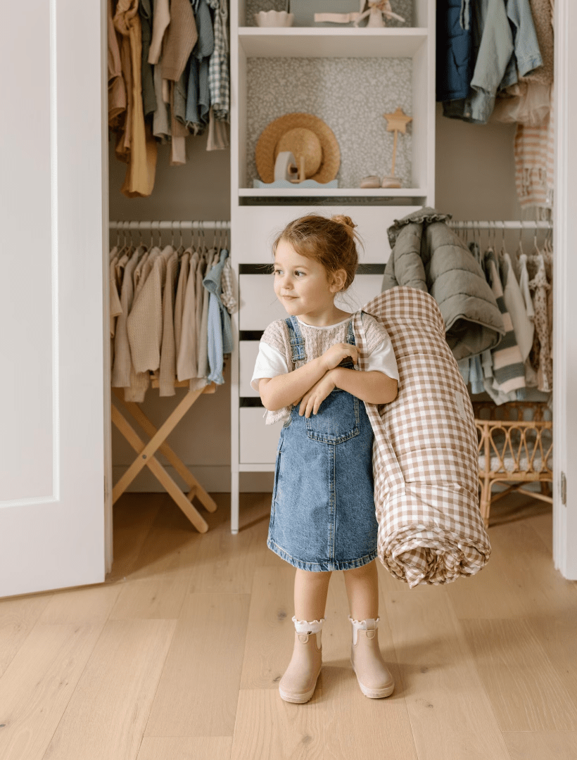 Organic Cotton Fabric Toddler Nap Mat - Little Nest Community