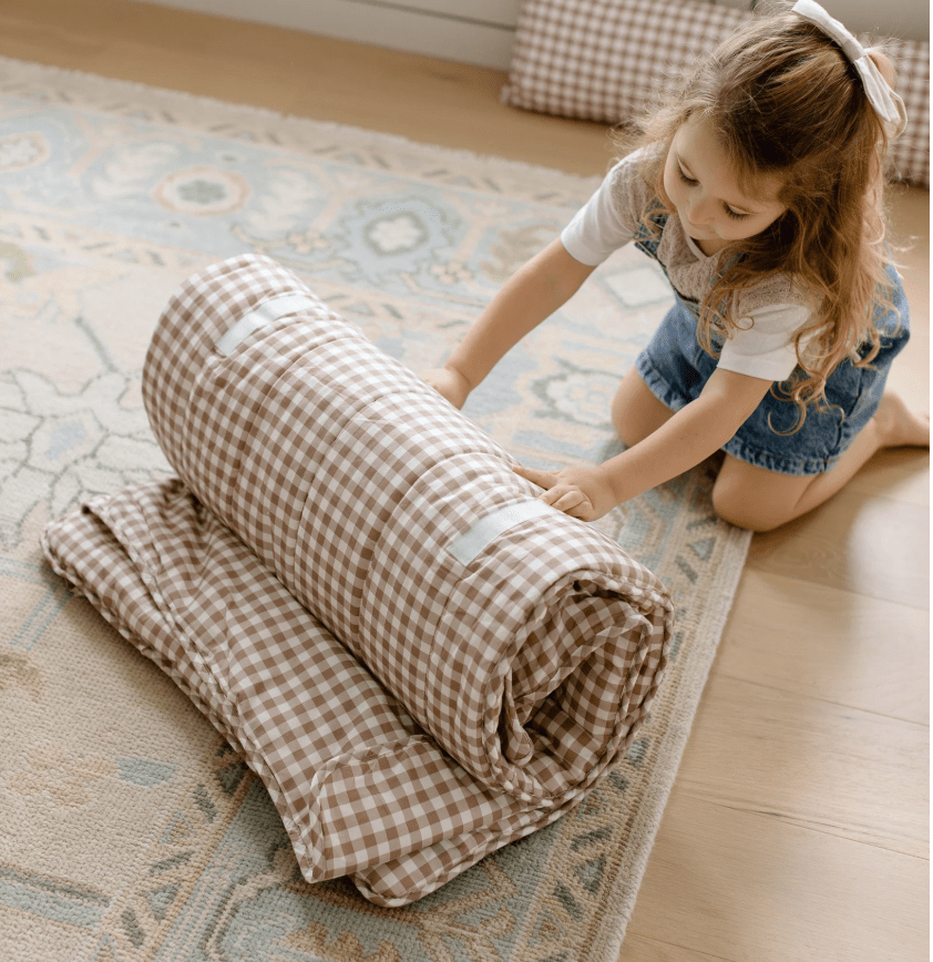 Organic Cotton Toddler Nap Mat – Cozy, Comfortable, and Preschool - Ready - Little Nest Community