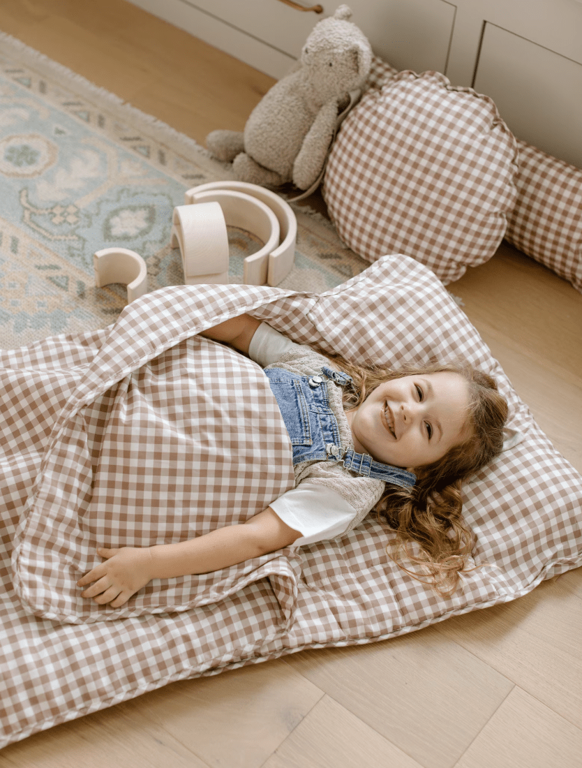 Organic Cotton Toddler Nap Mat – Cozy, Comfortable, and Preschool - Ready - Little Nest Community